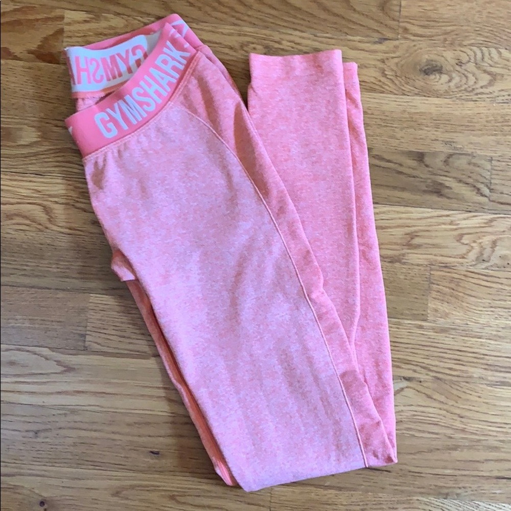 Gymshark flex leggings!! Orange/light pink